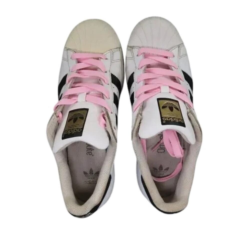 Adidas Shoes Kids 7 Sneakers Superstar Lifestyle Classic White Black Casual Low - Picture 7 of 14